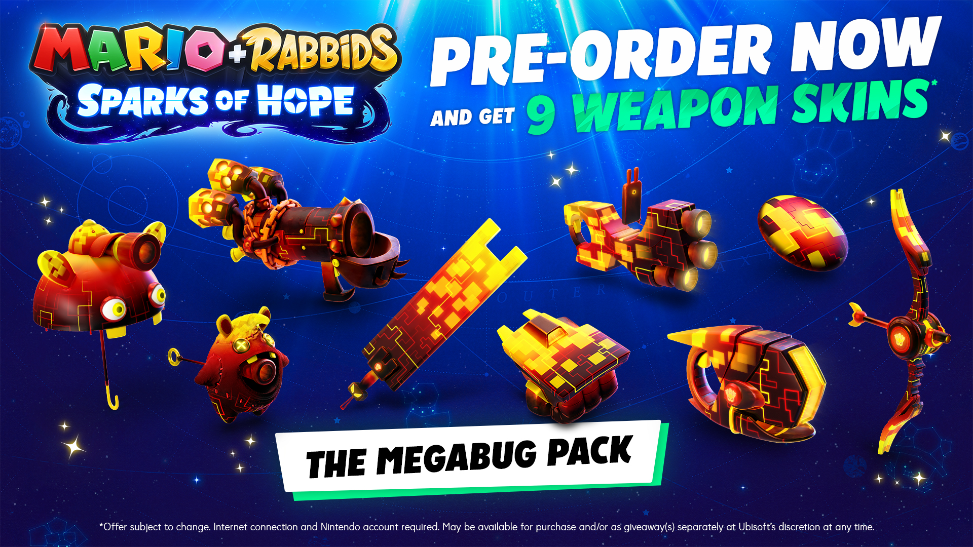 Mario + Rabbids® Sparks of Hope: Megabug Collection Weapon Skins Pack