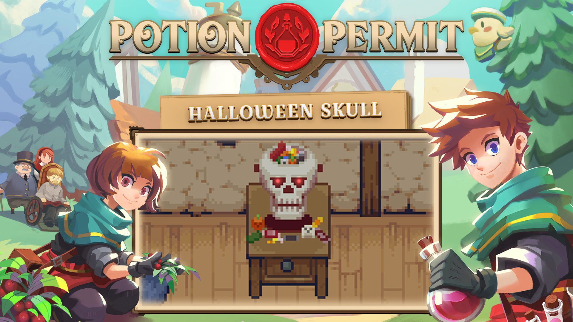Potion Permit - Halloween Skull