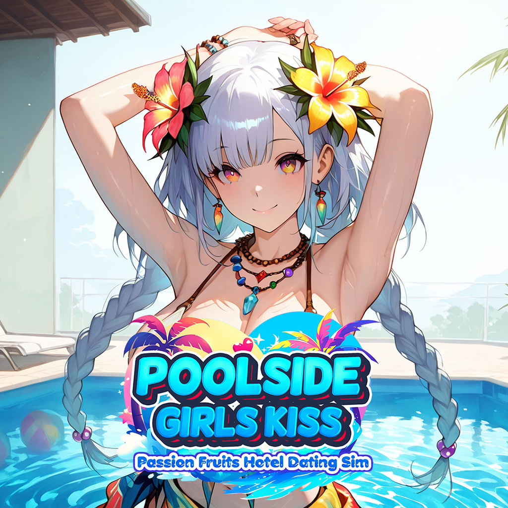 Poolside Girls Kiss: Passion Fruits Hotel Dating Sim