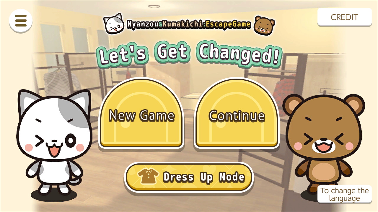 Let's Get Changed!～Nyanzou&Kumakichi: Escape Game～
