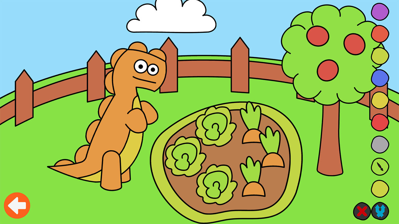 Learn & Play: Dino Coloring