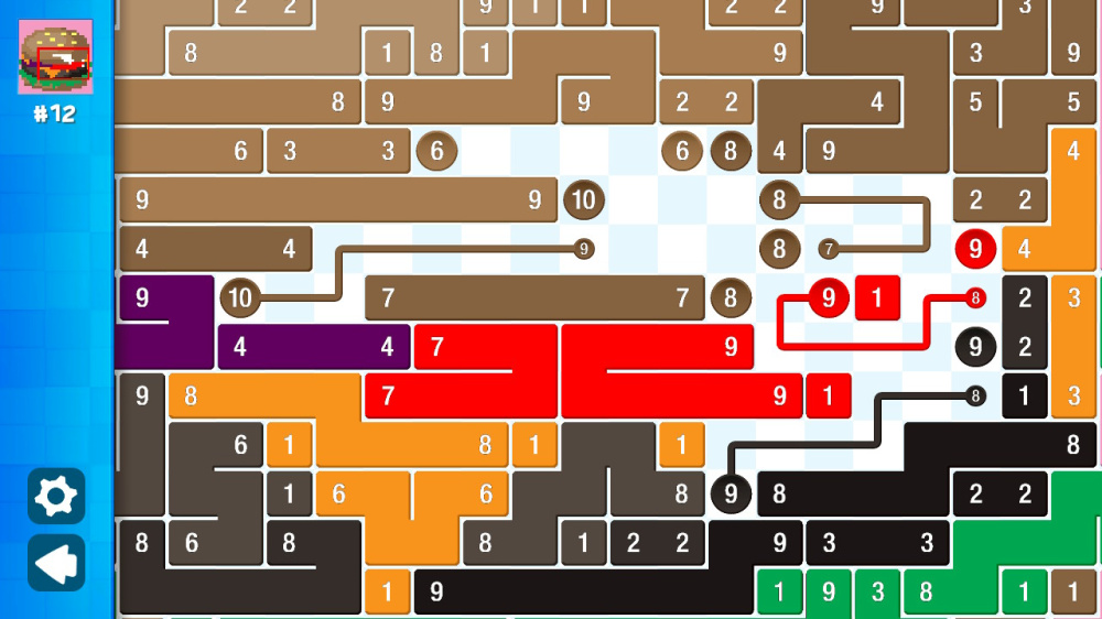 Dx line. Собирать цифры играть.