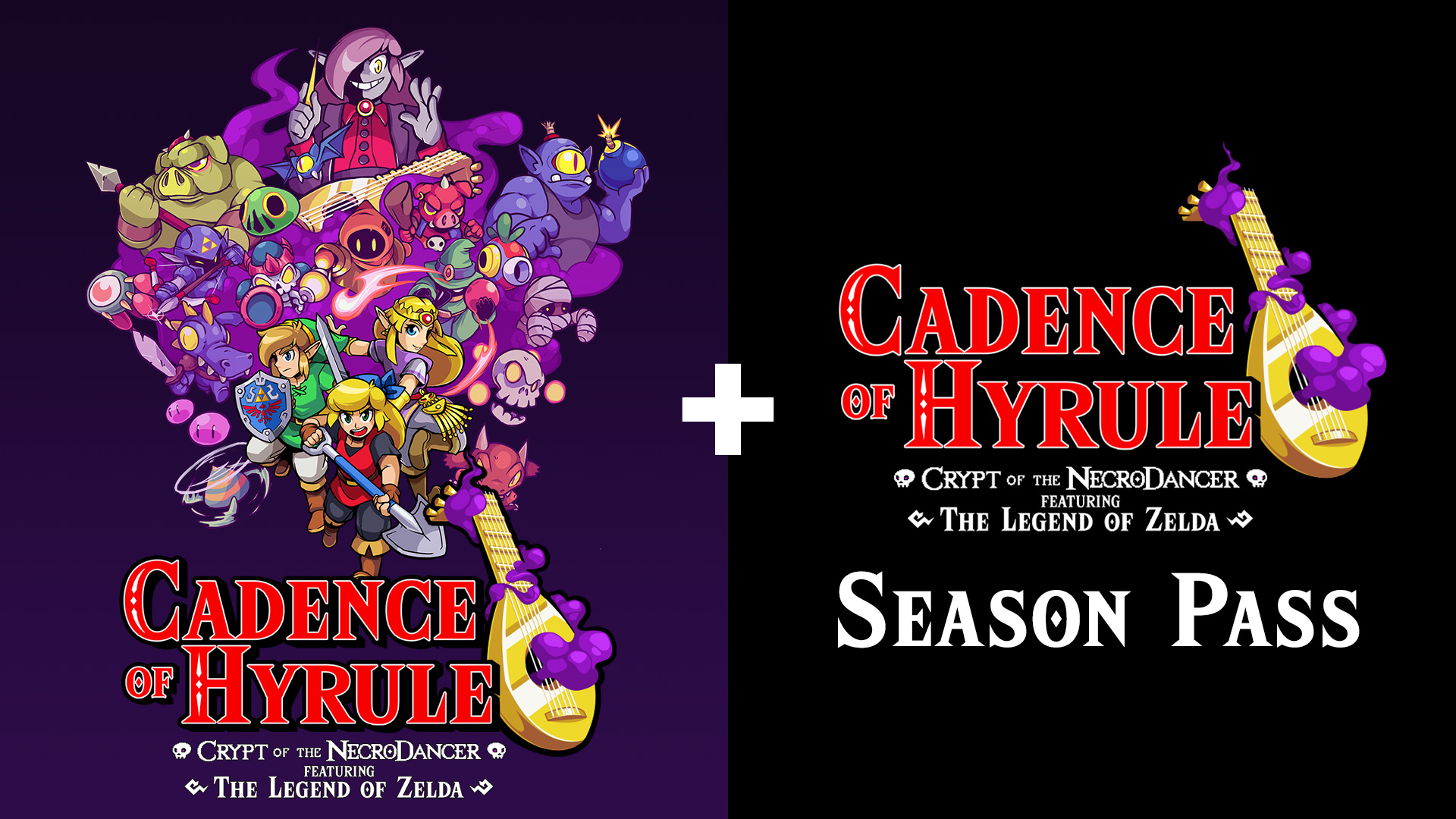 Cadence Of Hyrule Crypt Of The Necrodancer Featuring The Legend Of Zelda Season Pass Bundle Nintendo Switch Nintendo