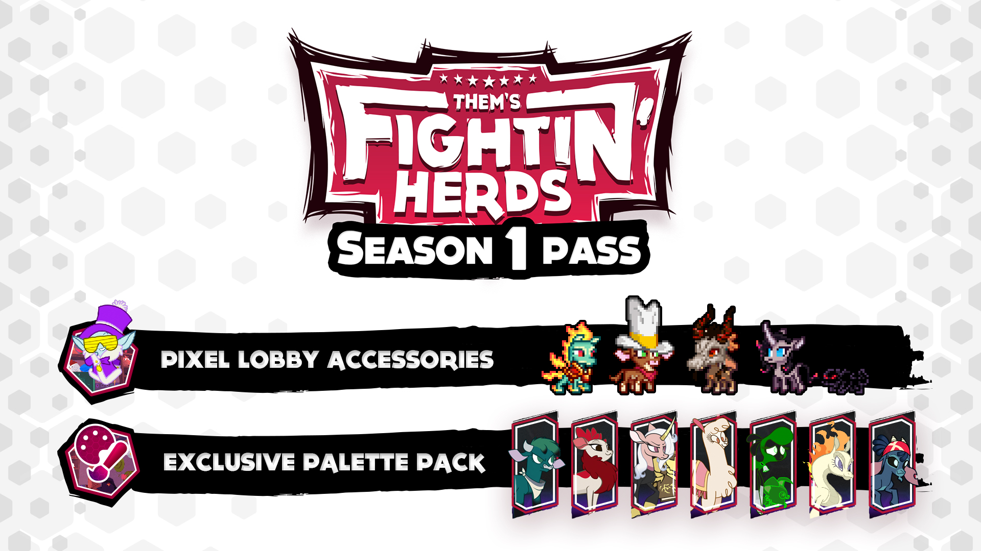 Season 1 Pass - Palette Pack and Pixel Lobby Accessories
