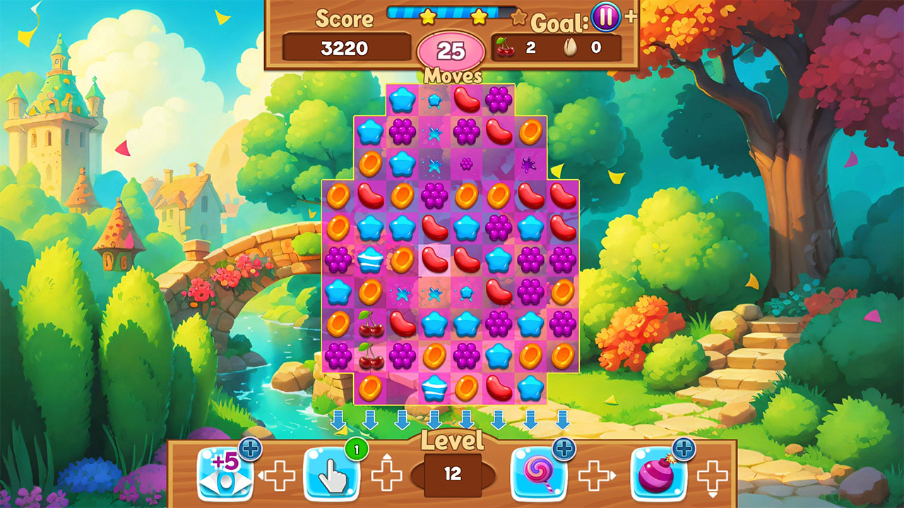 Jelly Fruits Adventure: Magic Match 3 Puzzle