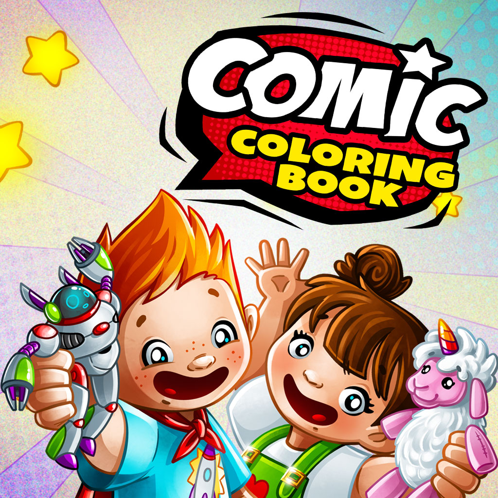 Comic Coloring Book コミックの 塗り絵