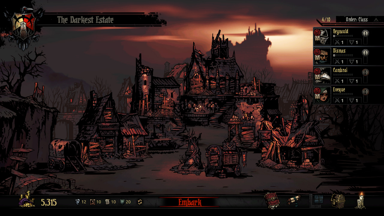 darkest dungeon gameplay options meanings