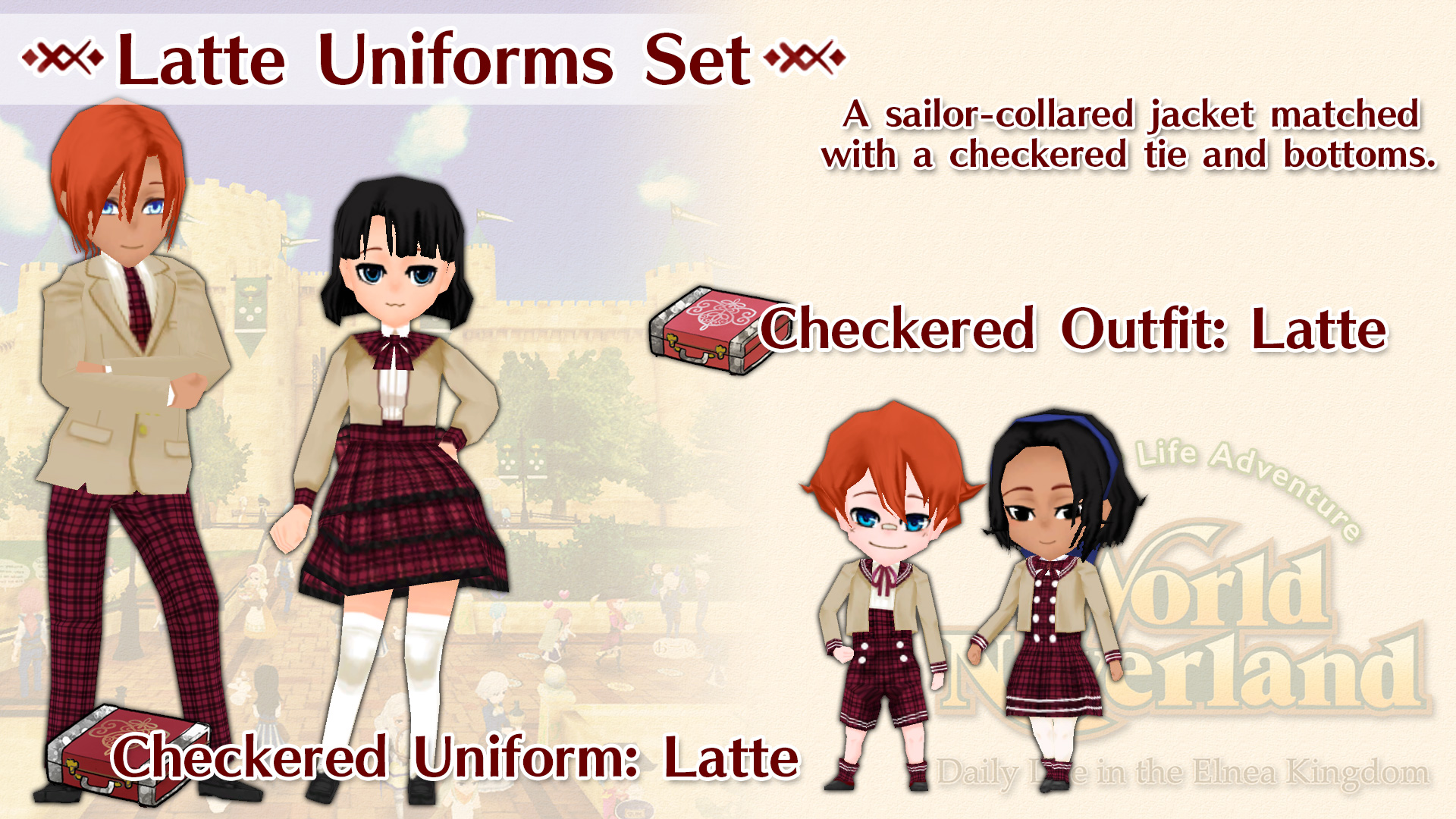 Latte Uniforms Set