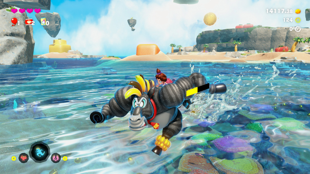 A screenshot from Donkey Kong Bananza
