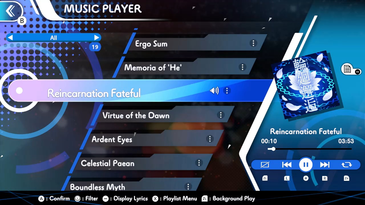 GUNVOLT RECORDS Cychronicle Song Pack 5 Lumen: ♪Sakura Efflorescence ♪Cyanotype ♪Tabula Rasa ♪Reincarnation Fateful