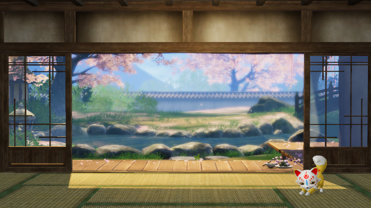 Honmaru Backdrop "Sakura Viewing"