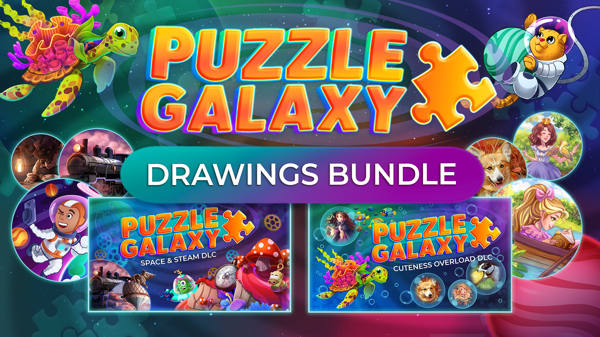 Puzzle Galaxy: Space & Steam - 28 new puzzles