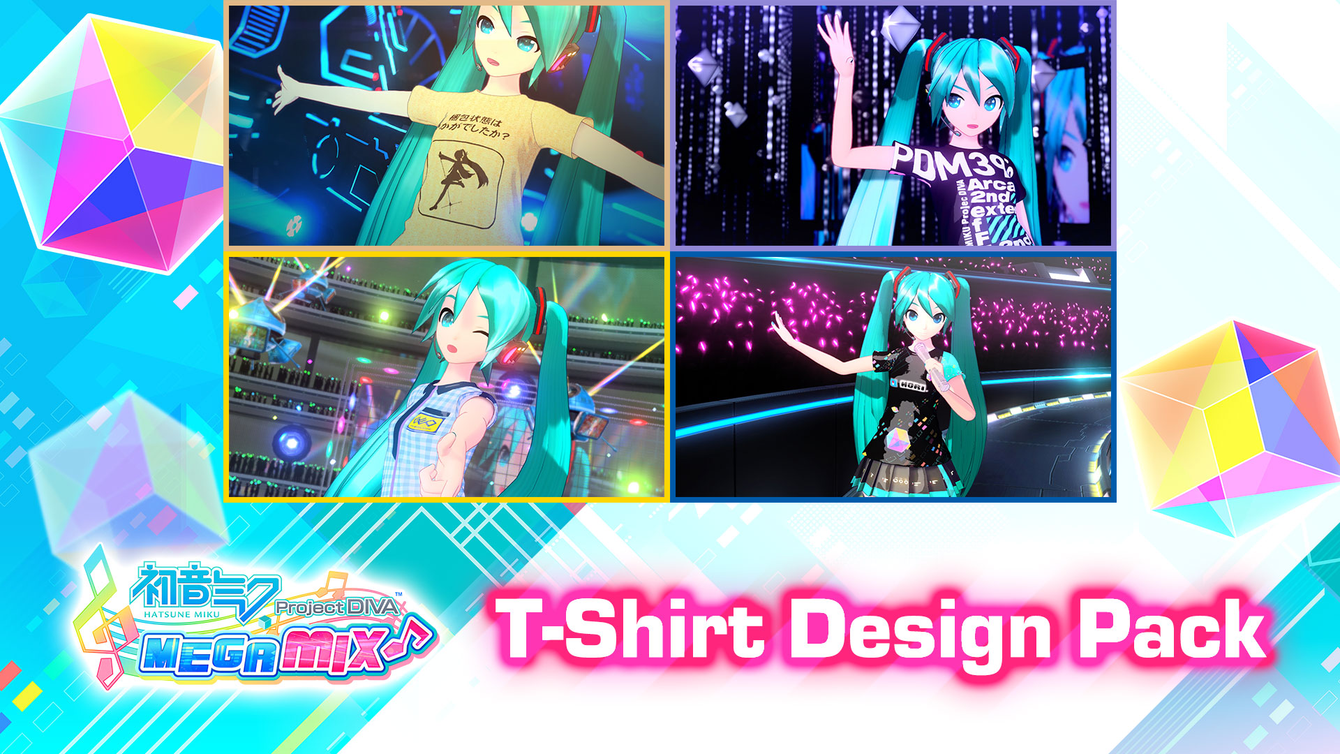 Hatsune Miku: Project DIVA Mega Mix T-Shirt Design Pack 2