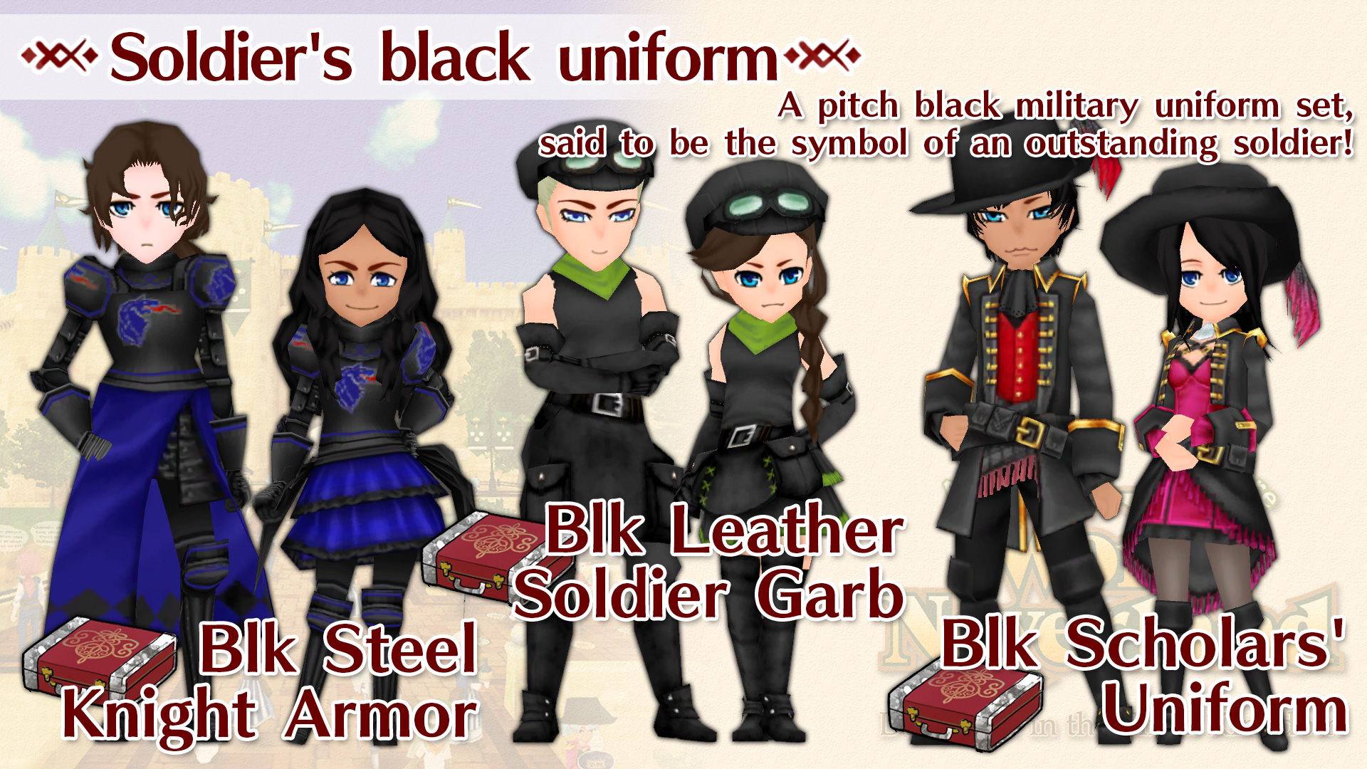 Warrior's Black Clothes Set