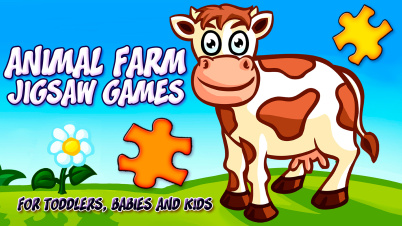 Animal Farm Jigsaw Games for Toddlers, Babies and Kids
