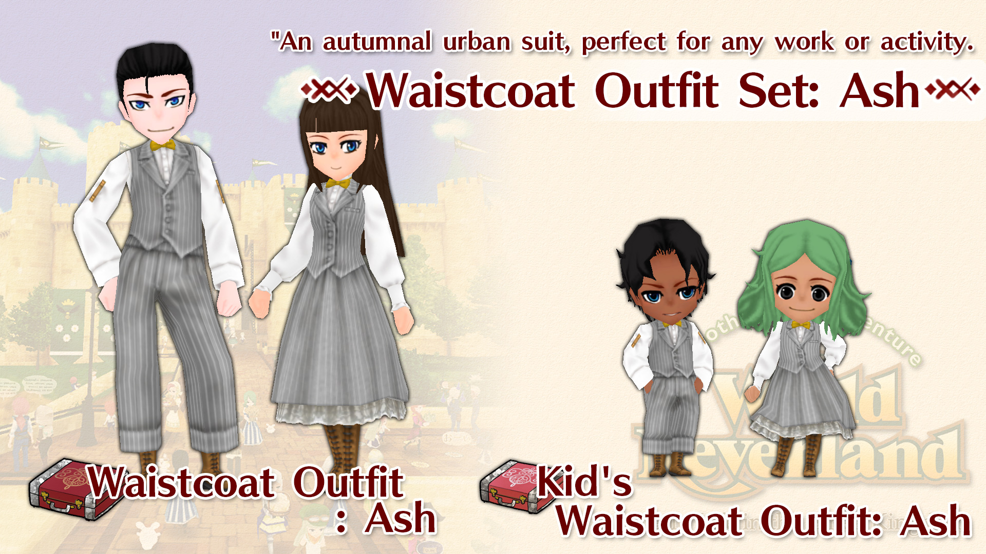 Waistcoat Outfit Set: Ash