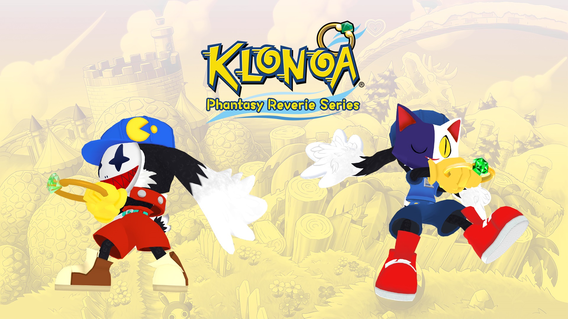 KLONOA Phantasy Reverie Series: Joka & Tat Mask Set