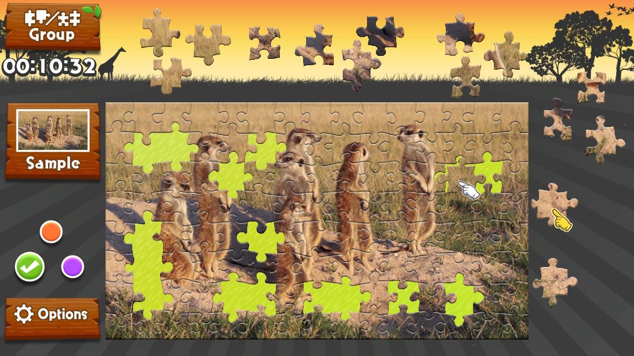 Animated Jigsaws: Wild Animals