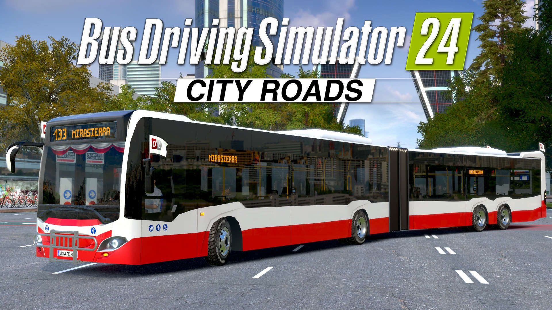 Bus Driving Simulator 24 - City Roads DLC Articulated Bus