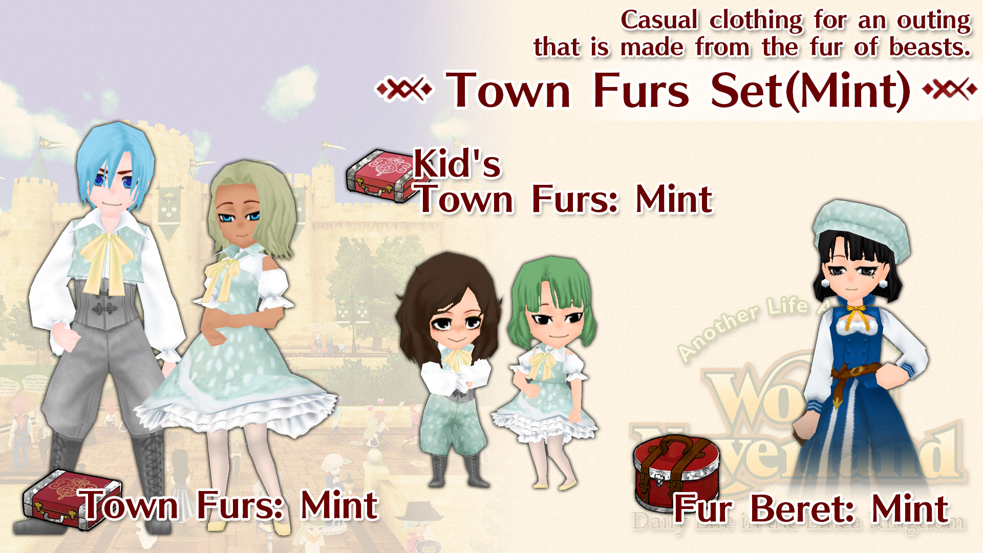Town Furs Set(Mint)