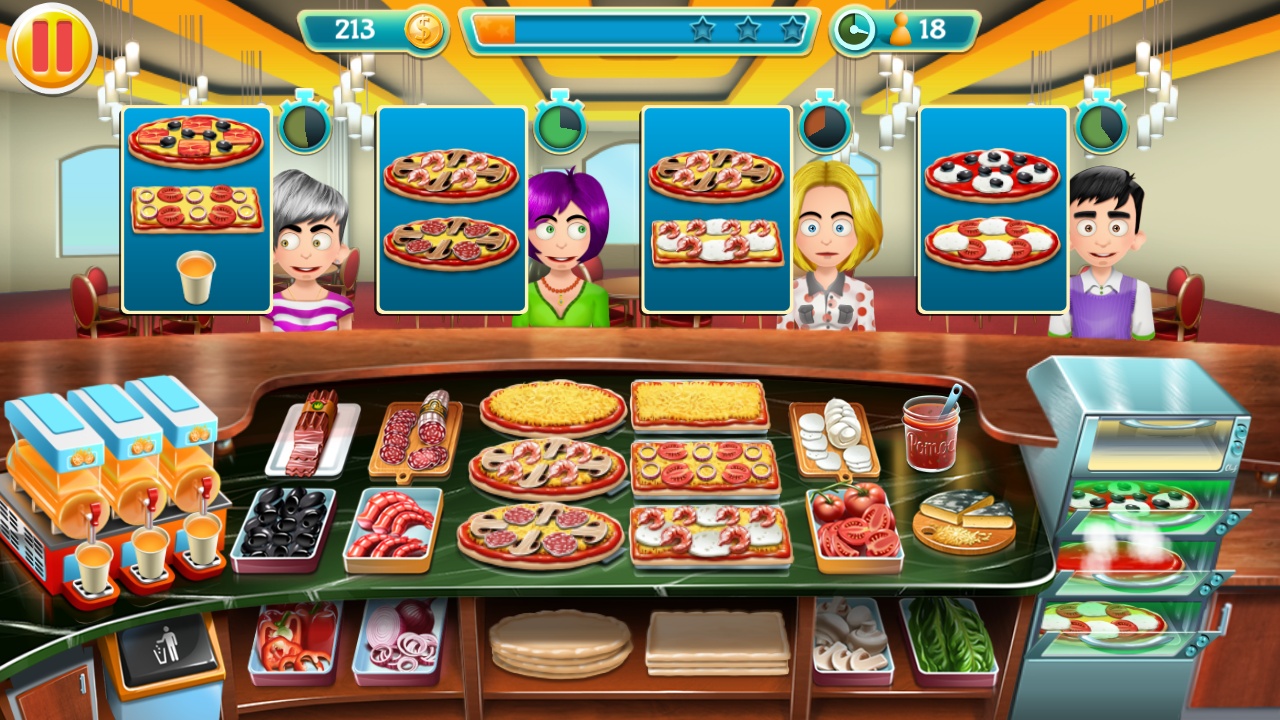 Cooking Tycoons: 3 in 1 Bundle - Pizza Bar Tycoon New Levels #2