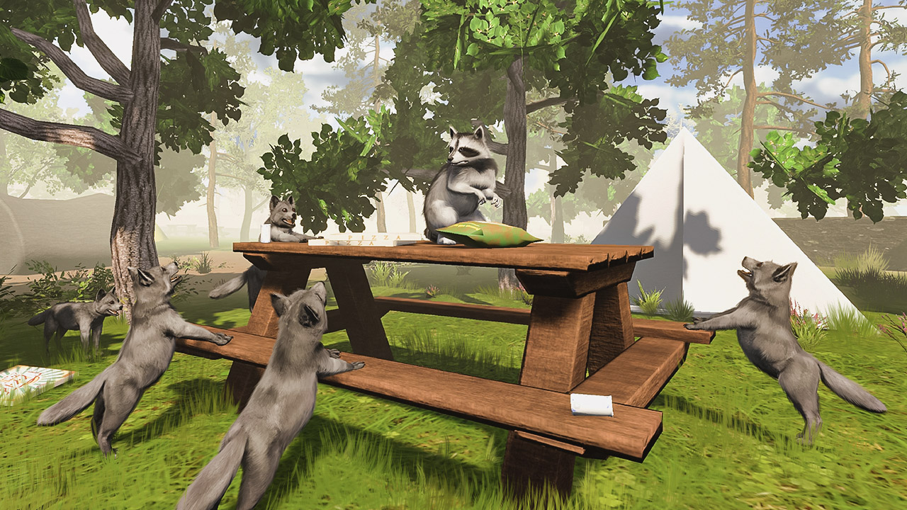 Raccoon Adventure: Animal City Simulator 3D Farm Super Deluxe