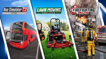 シミュレーション プラチナバンドル: バス消火活動 芝刈り