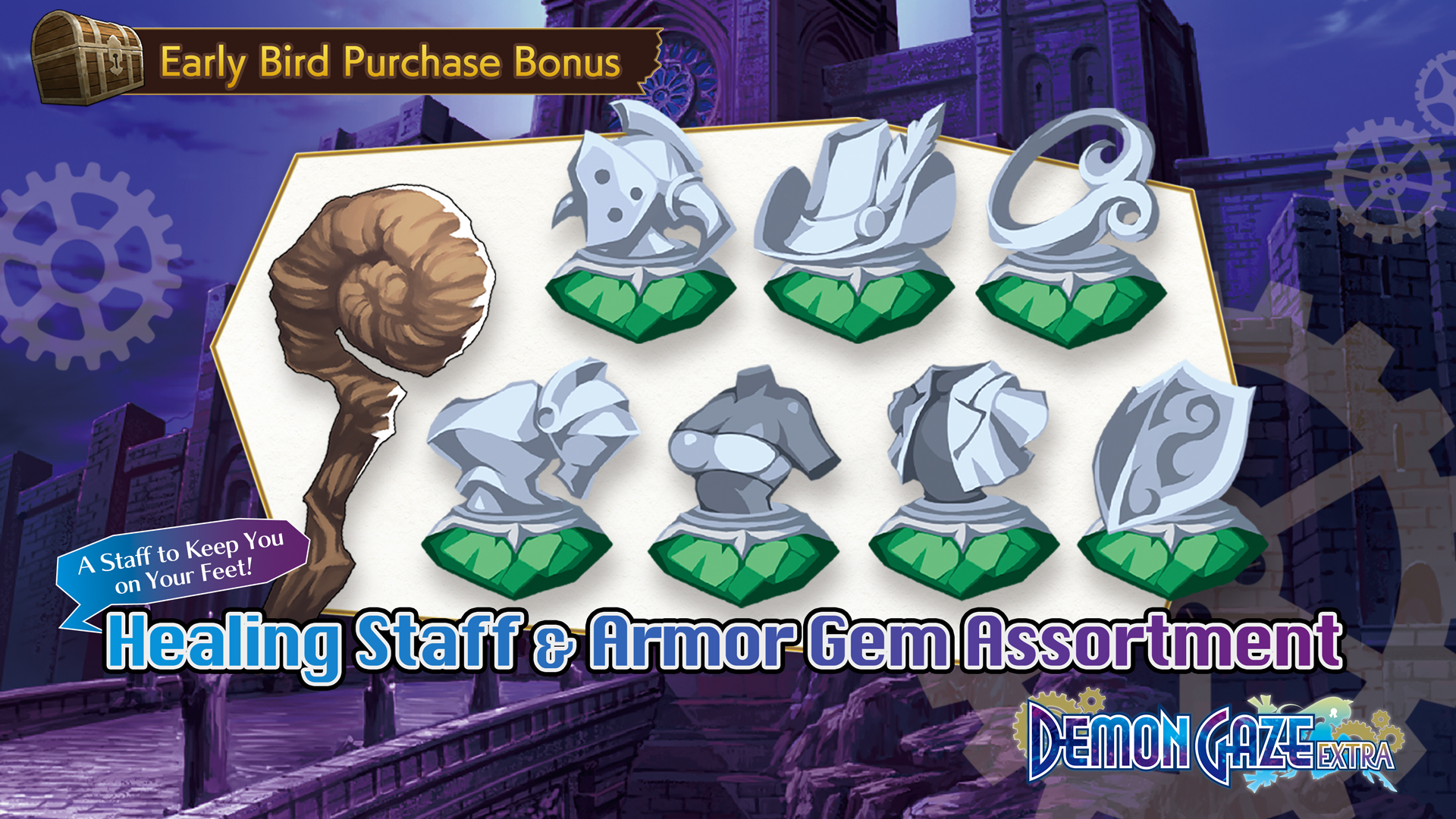 Healing Wand and Armor Gem Assortment Set