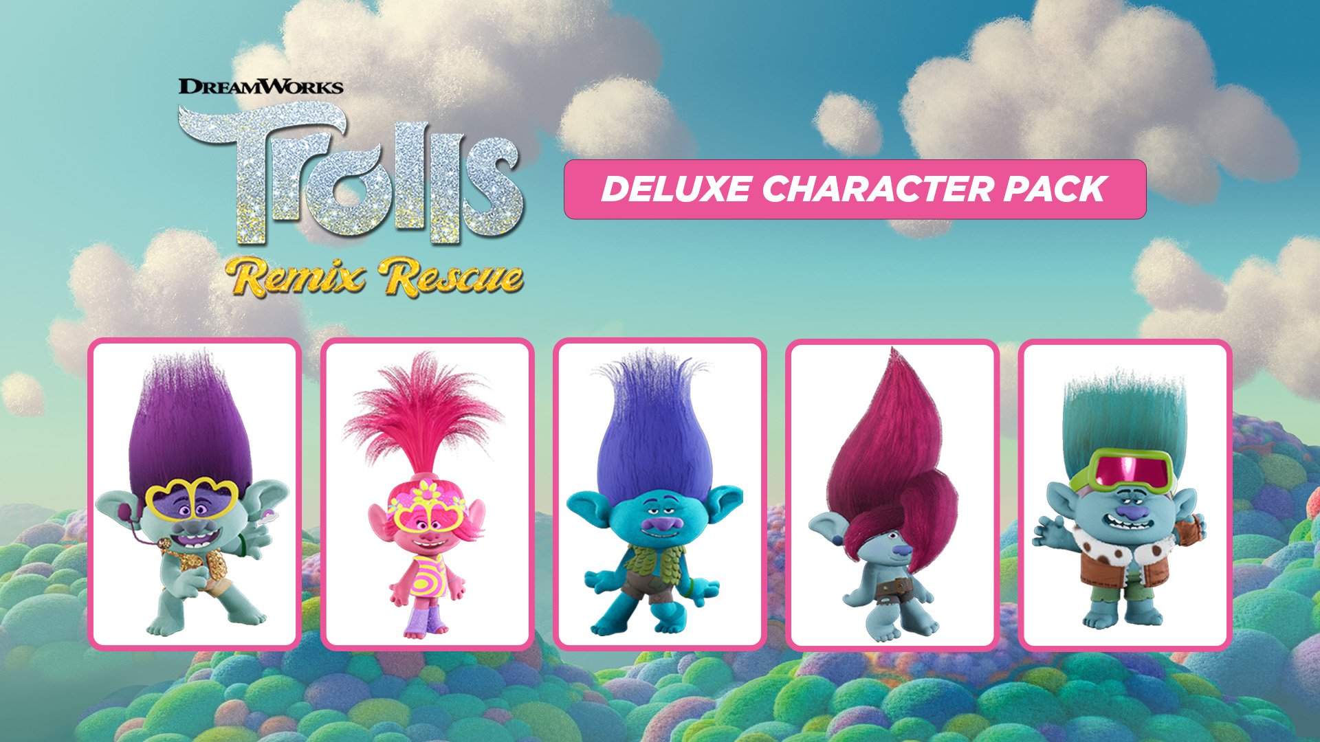 DreamWorks Trolls Remix Rescue Deluxe Character Pack