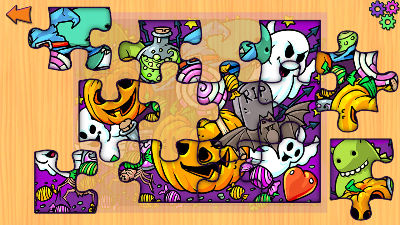 Halloween Jigsaw Puzzles - Puzzle Game for Kids & Toddlers