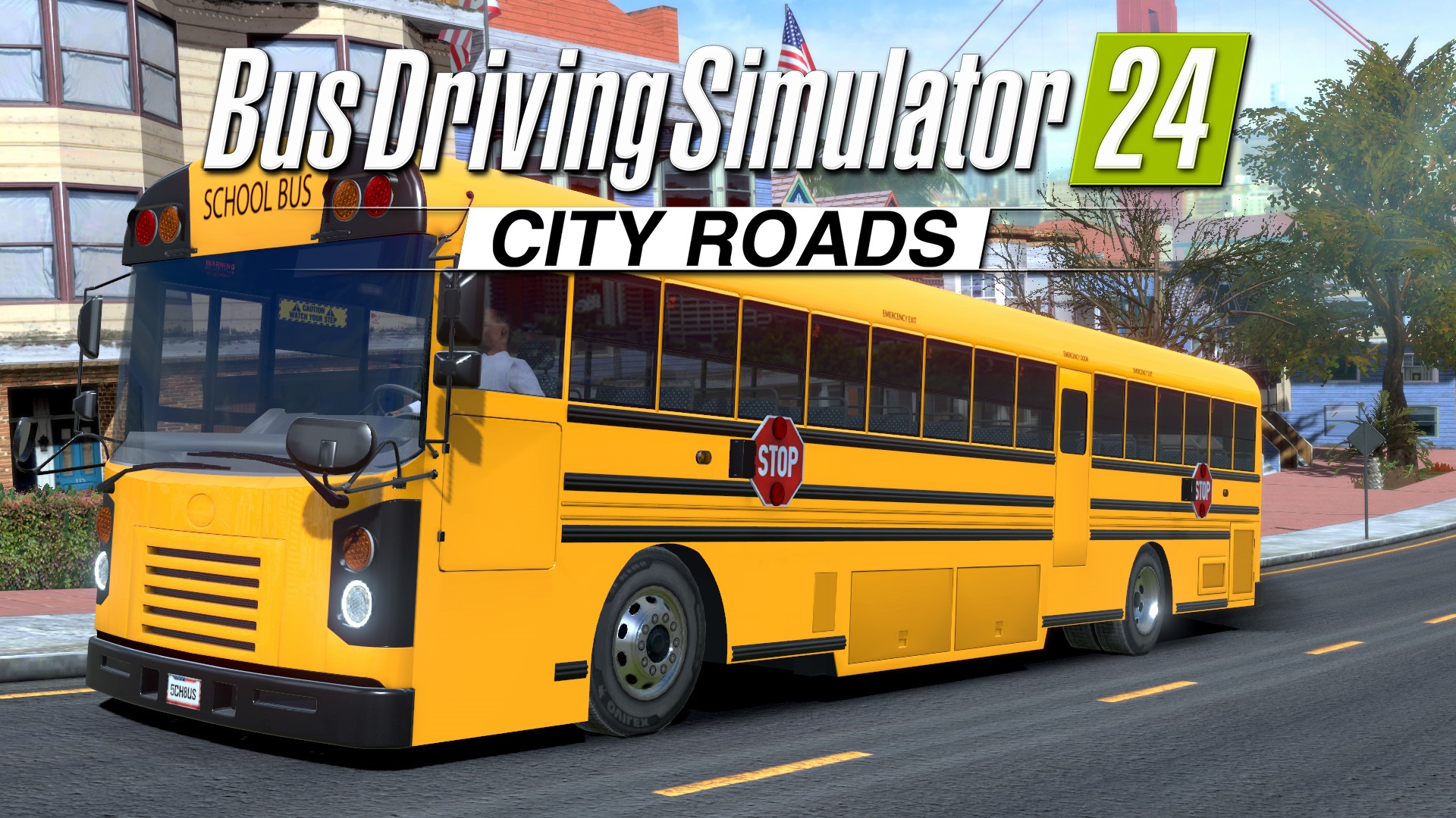 Bus Driving Simulator 24 - City Roads DLC School Bus