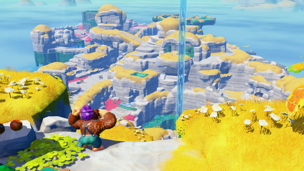 A screenshot from Donkey Kong Bananza