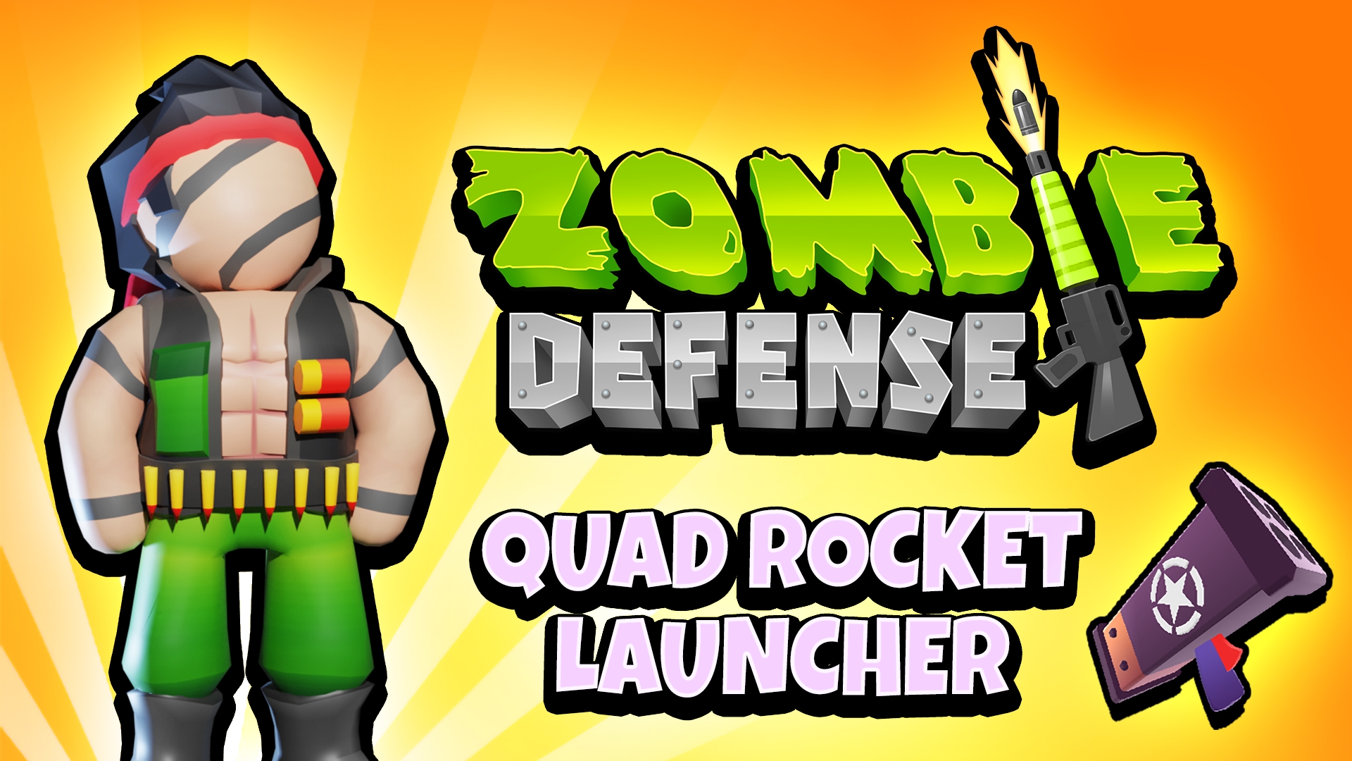 Zombie Defense: Quad Rocket Launcher