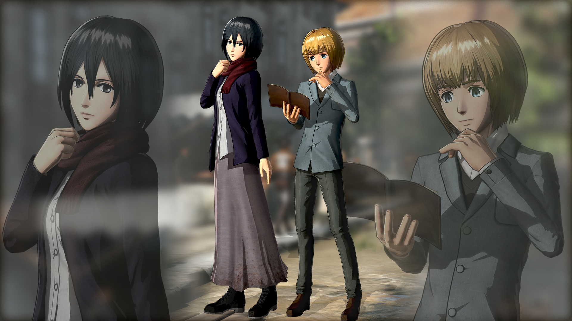 Attack on Titan 2: Mikasa & Armin "Plain clothes" Outfit Early Release
