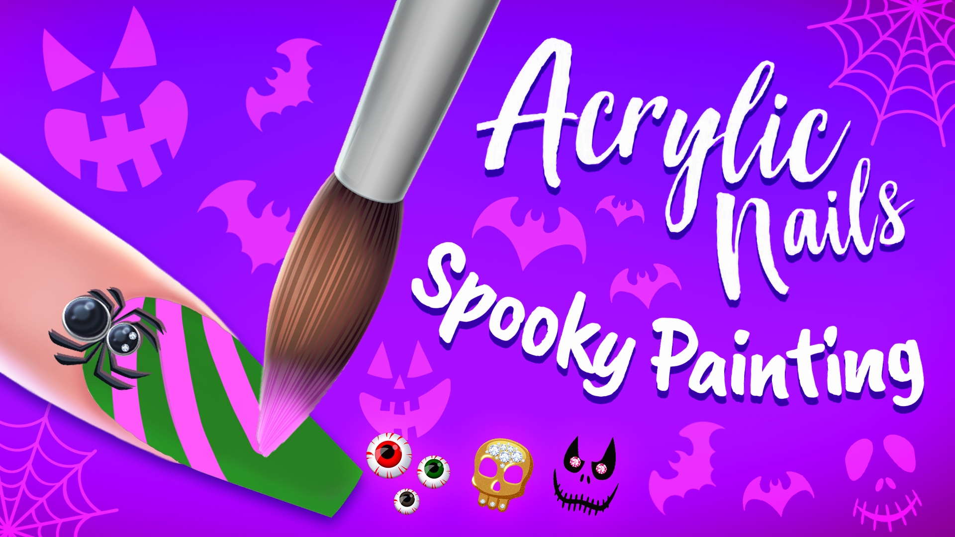 Acrylic Nails!: Spooky Painting