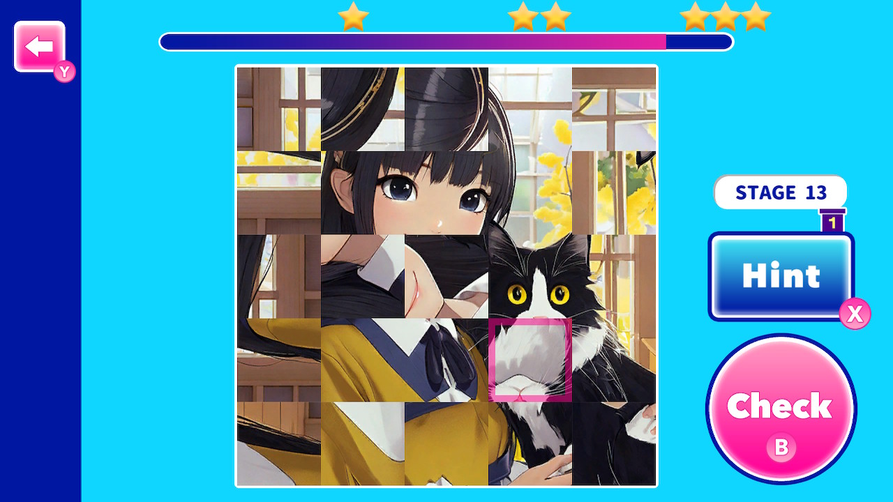 Manga Girls 美少女回転パズルーパネルでくるくるキュートでかわいい彼女の絵あわせギャルゲーー
