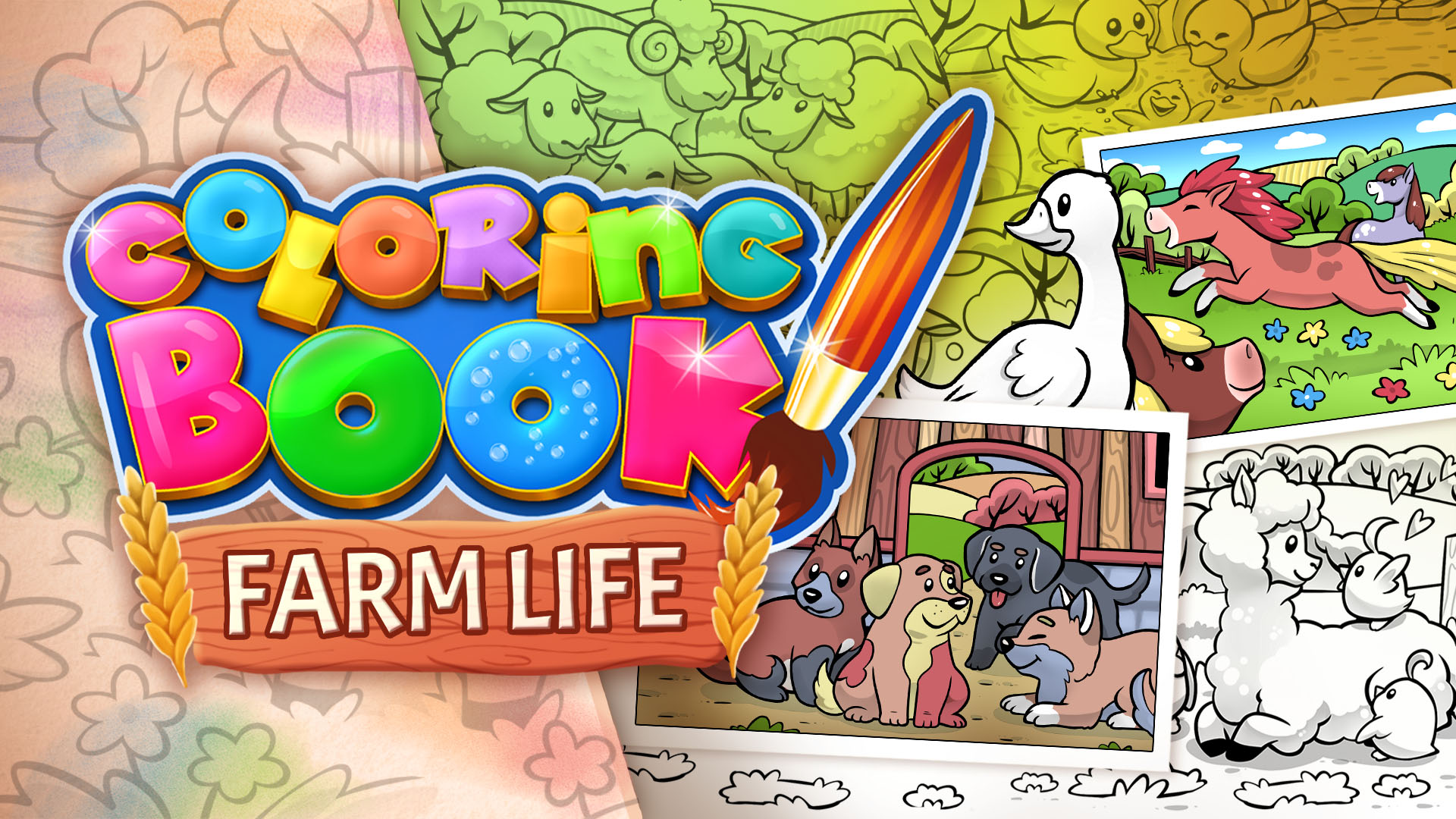 Coloring Book: Farm Life