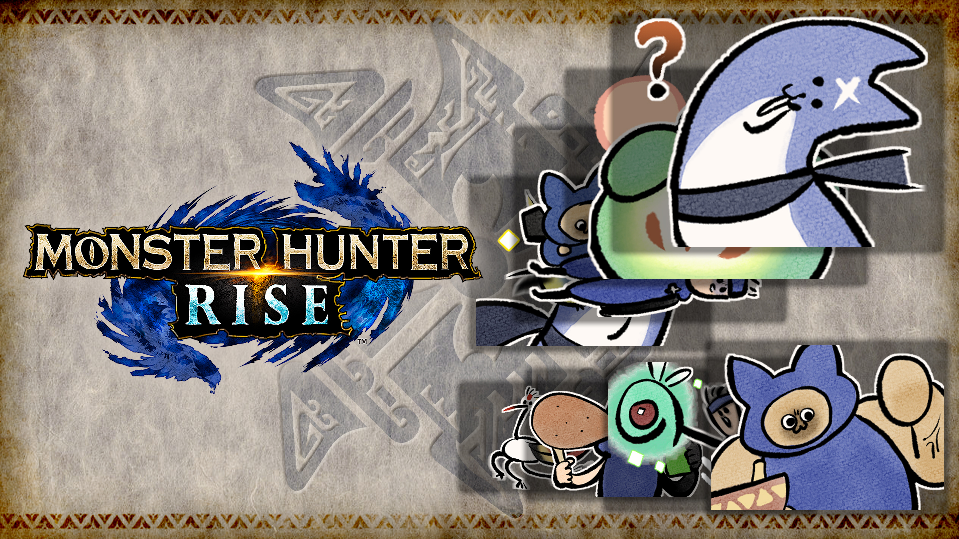 Special rise. Paw stamp Monster Hunter.