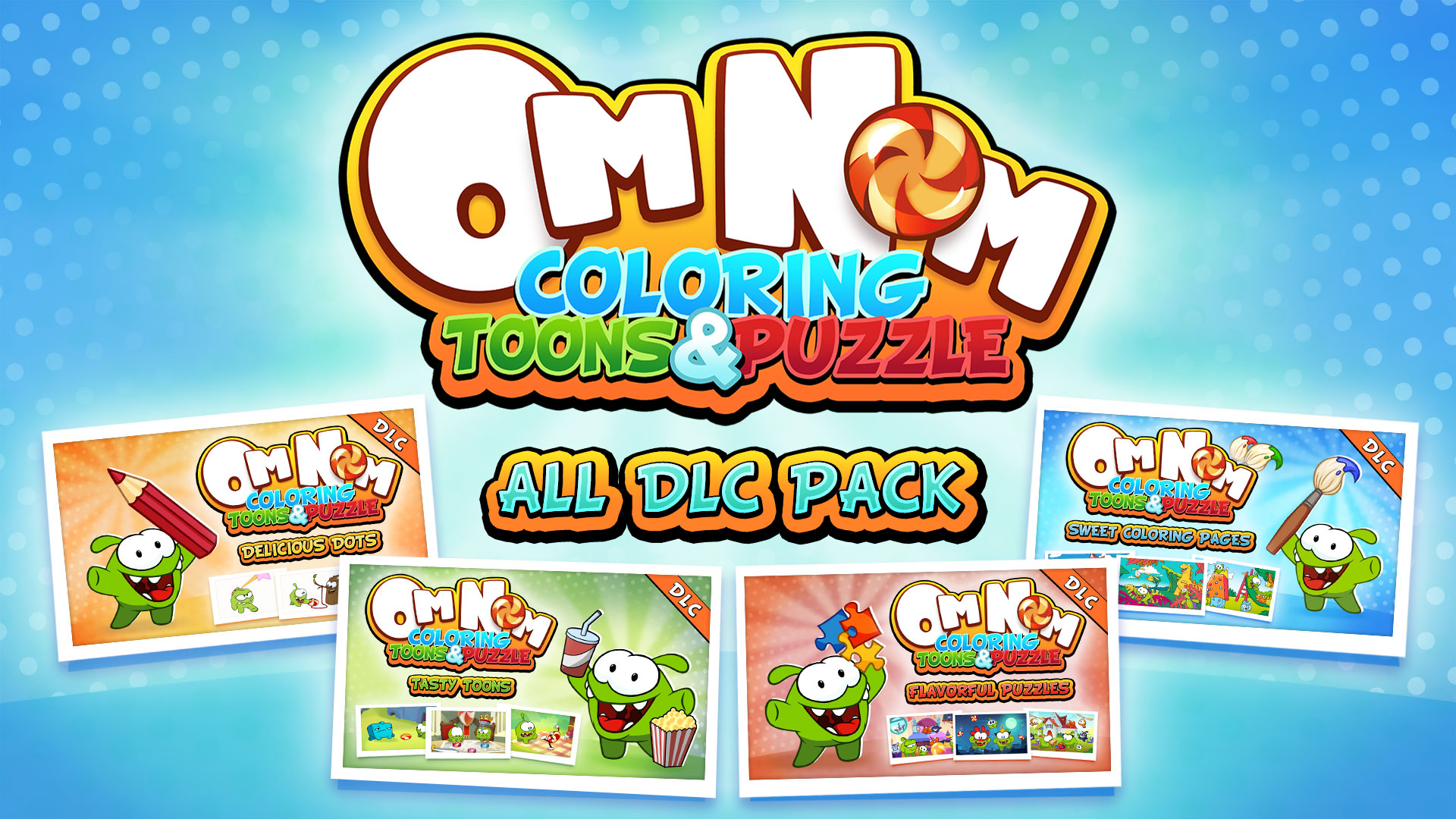 OMMO ノベルティ Om Nom: Coloring, Toons & Puzzle for Nintendo Switch - Nintendo