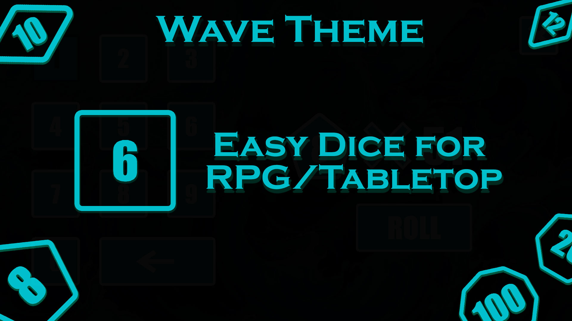 Easy Dice for RPG/Tabletop - Wave Theme