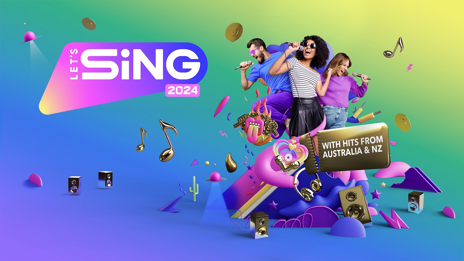 Let's Sing 2024 2 Mic Bundle Nintendo Switch