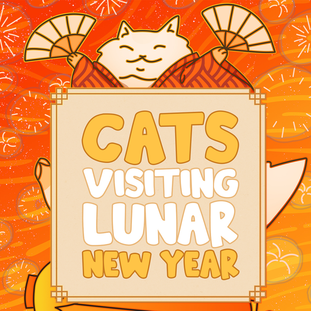 Cats Visiting Lunar New Year