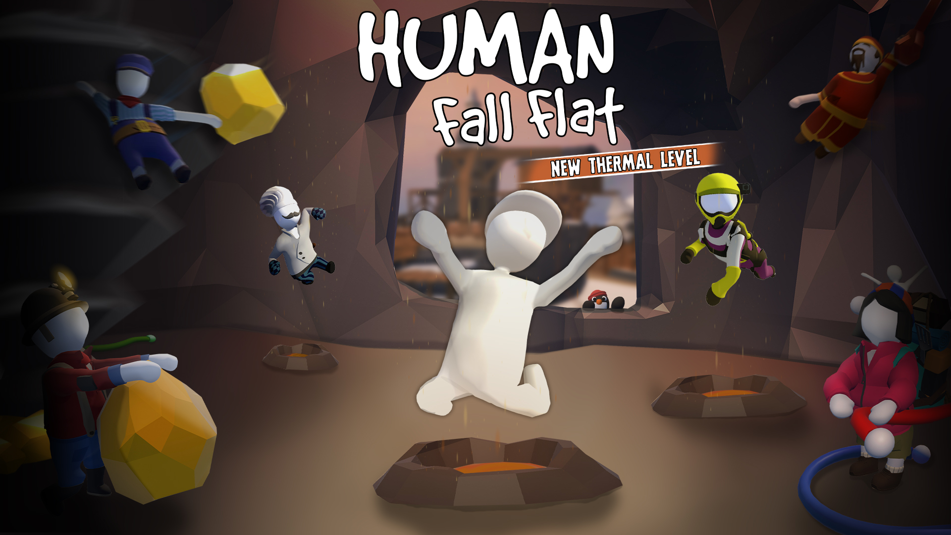 human flat fall