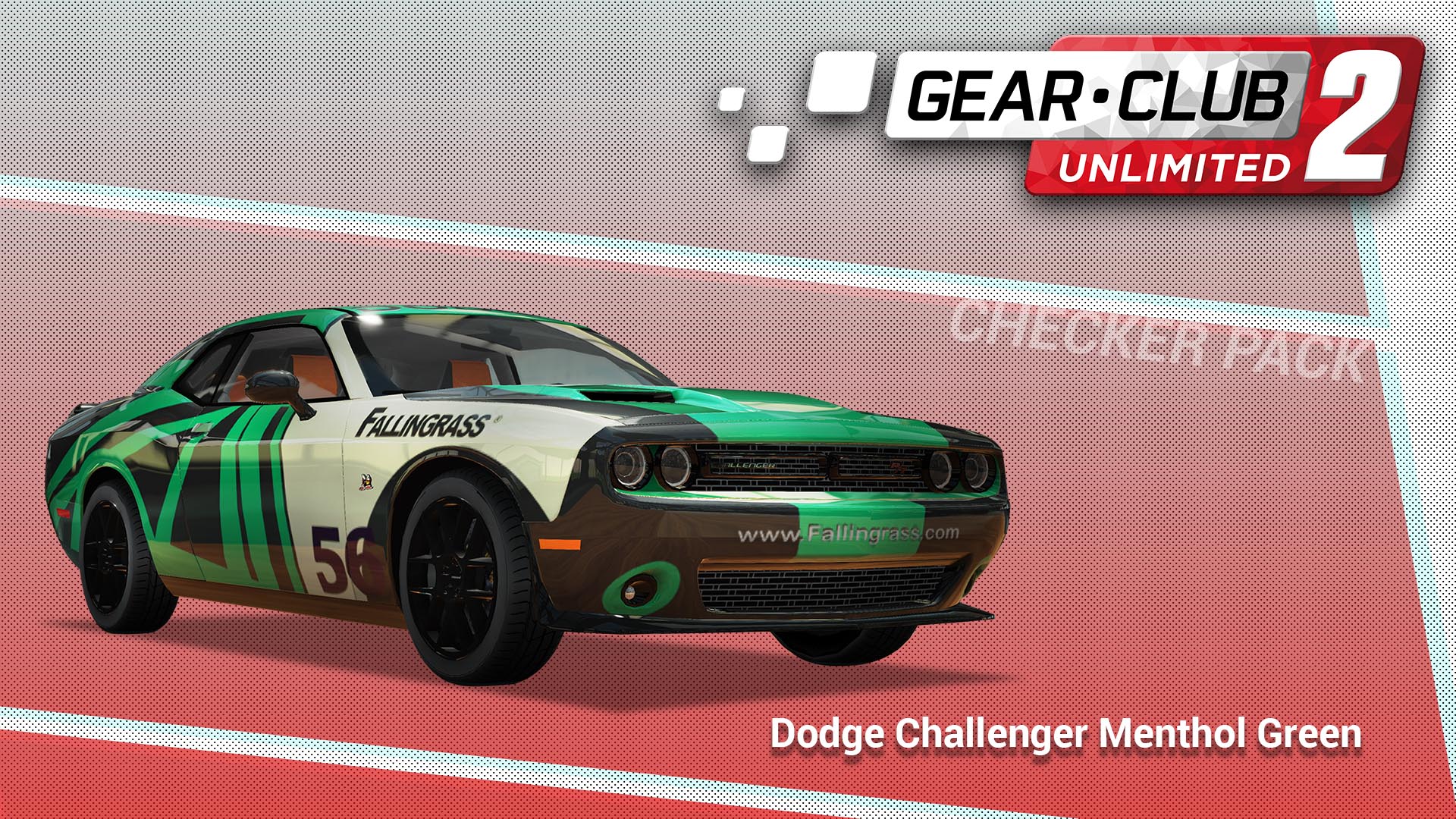 Dodge Challenger Menthol Green - Gear.Club Unlimited 2