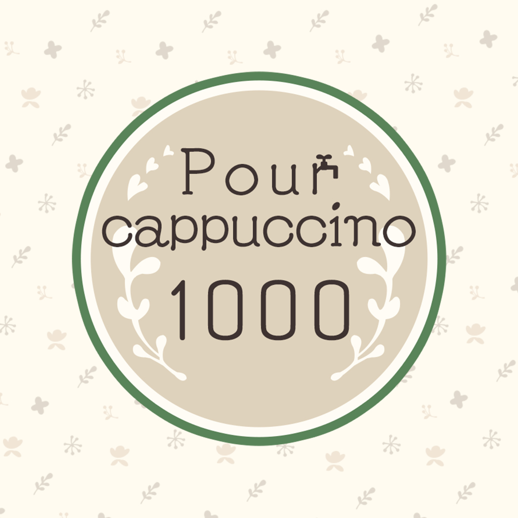 Pour cappuccino 1000
