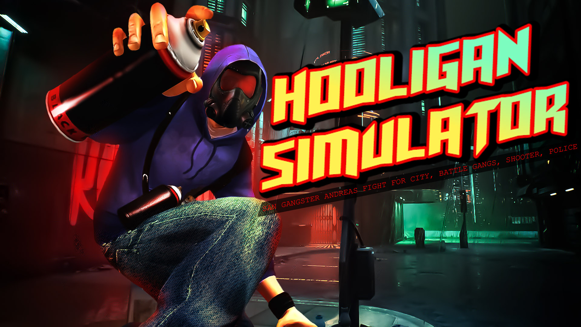Hooligan Simulator - San Gangster Andreas Fight for City, Battle Gangs, Shooter, Police