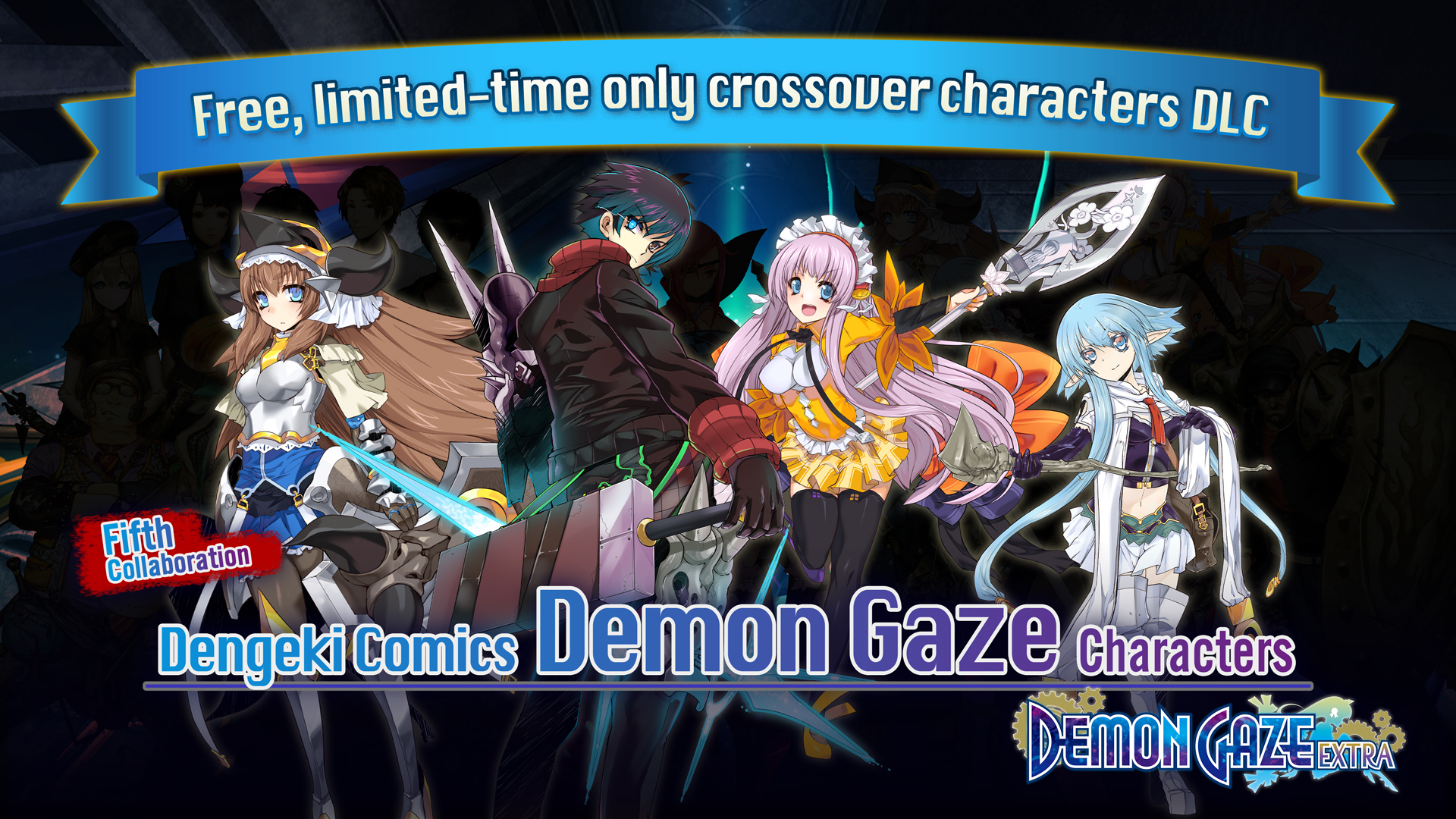 Fifth Collaboration: Dengeki Comics Demon Gaze Characters