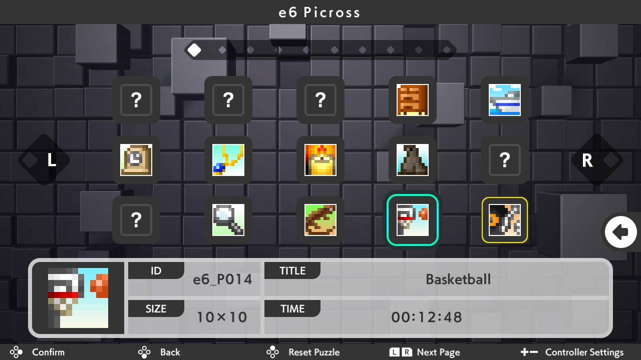 DLC "Picross e6"