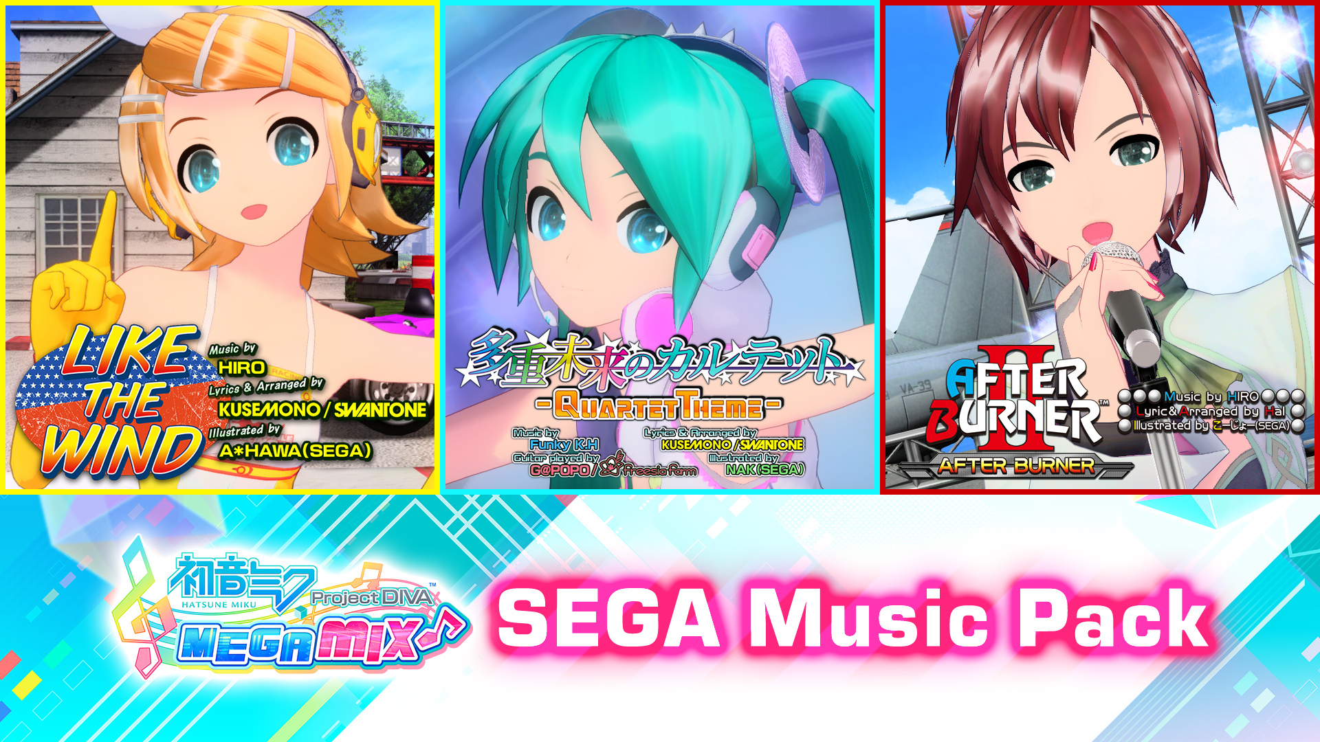 Hatsune Miku Project Diva Mega Mix Sega Song Pack Hatsune Miku Project Diva Mega Mix Nintendo Switch Nintendo