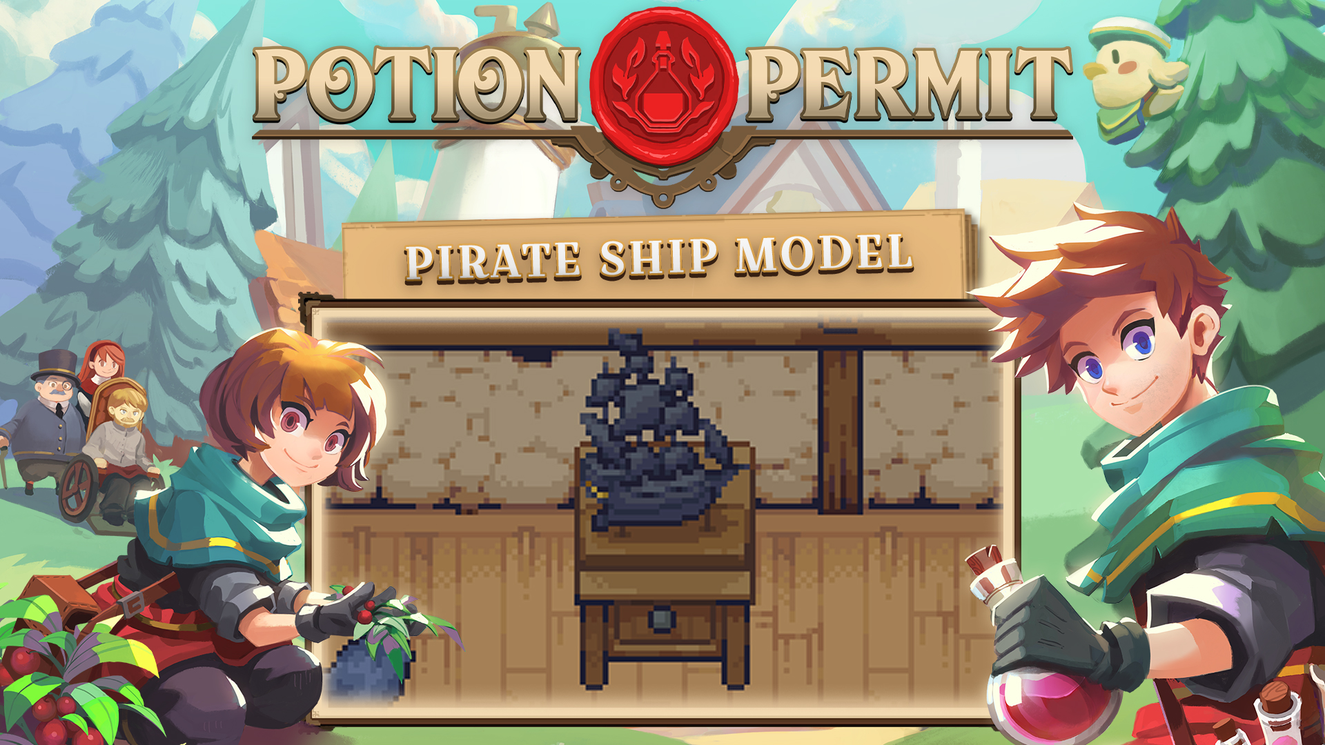 Potion Permit - Pirate Ship Model